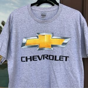 Chevrolet Logo Grey Graphic Tee L